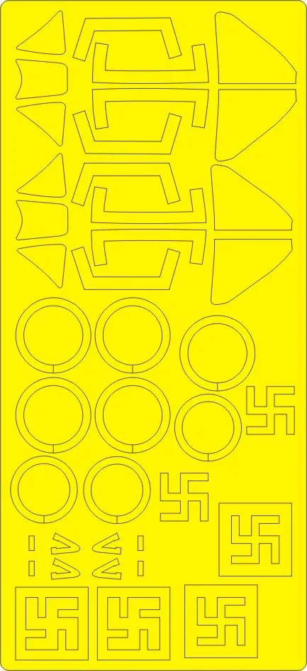 Me 262 A-1/A-2 EXPERT mask for Revell 1:32