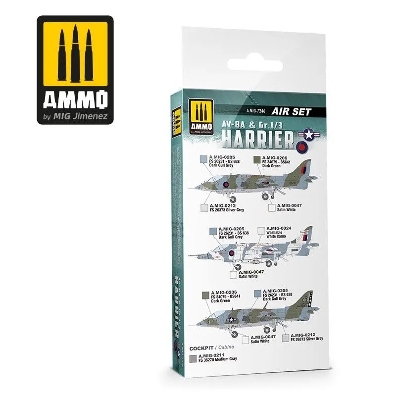 AV-8A US Marines - Gr.1/3 Harrier UK RAF Set