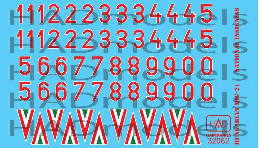 MiG-21/23 Hungarian national insignias 1990-98 1:32