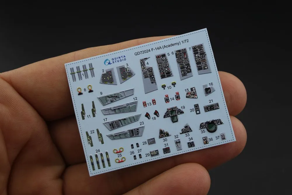 F-14A interior for Academy 1:72