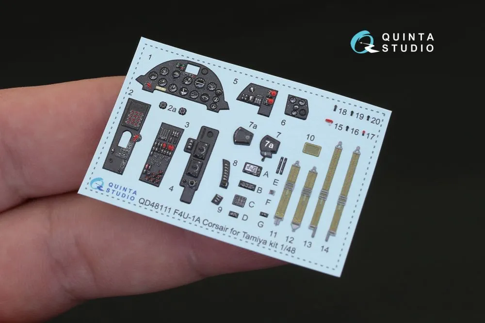 F4U-1A interior for Tamiya 1:48