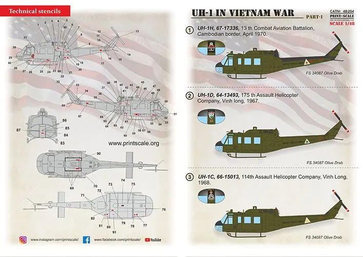 UH-1 in Vietnam War Part.1 1:48
