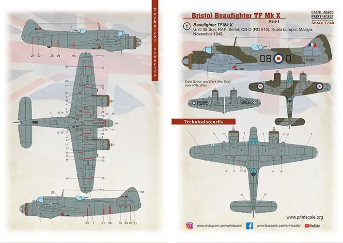 Bristol Beaufighter TF.Mk.X Part.1 1:48