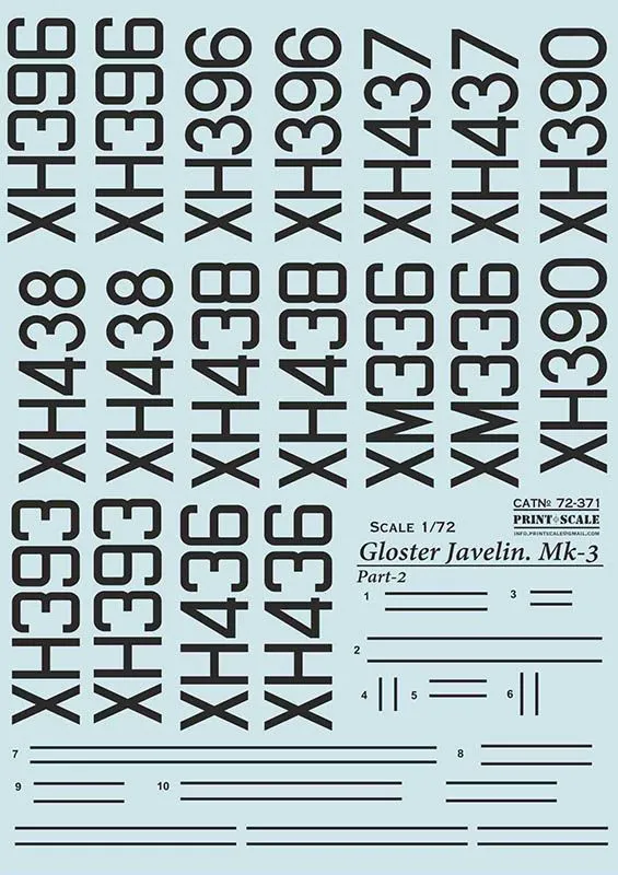 Gloster Javelin Mk.3 Part.2 1:72