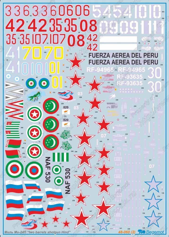 Mil Mi-24P - 2 barrels shotgun Hind 1:48