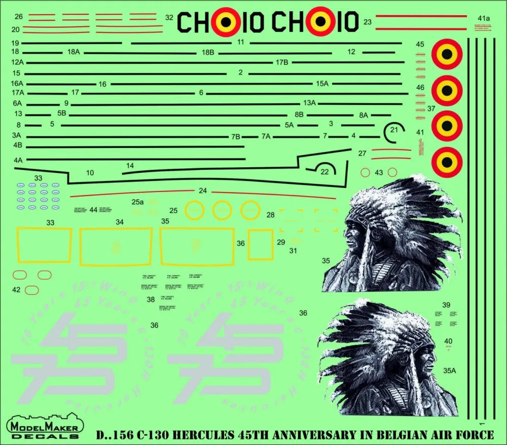 C-130 Hercules 45th Anniversary in Belgian AF 1:72