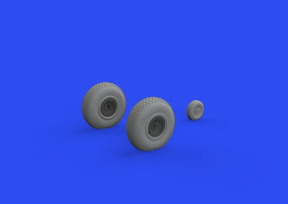 B-17 wheels block tread 1:48