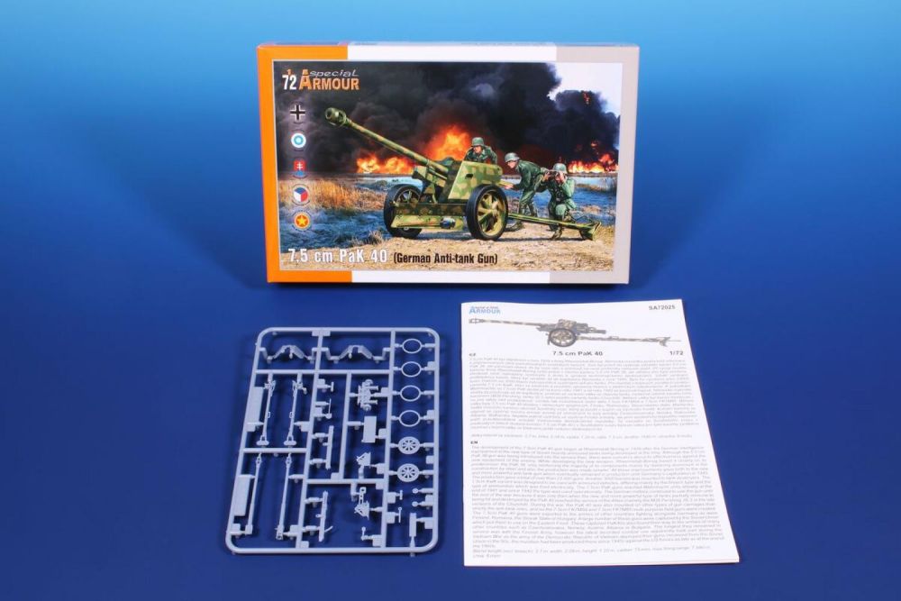 PaK 40 7,5cm German Anti-tank Gun 1:72