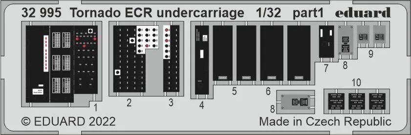 Tornado ECR undercarriage for Italeri 1:32