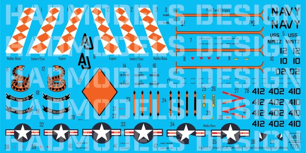 A-7E Corsair VA-86 - The final countdown 1:72