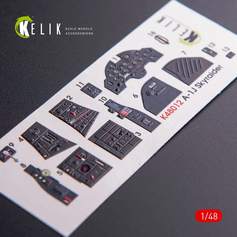 A-1J Skyraider interior for Tamiya 1:48