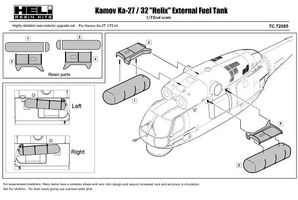 Kamov Ka-32 HELIX External Fuel Tank 1:72