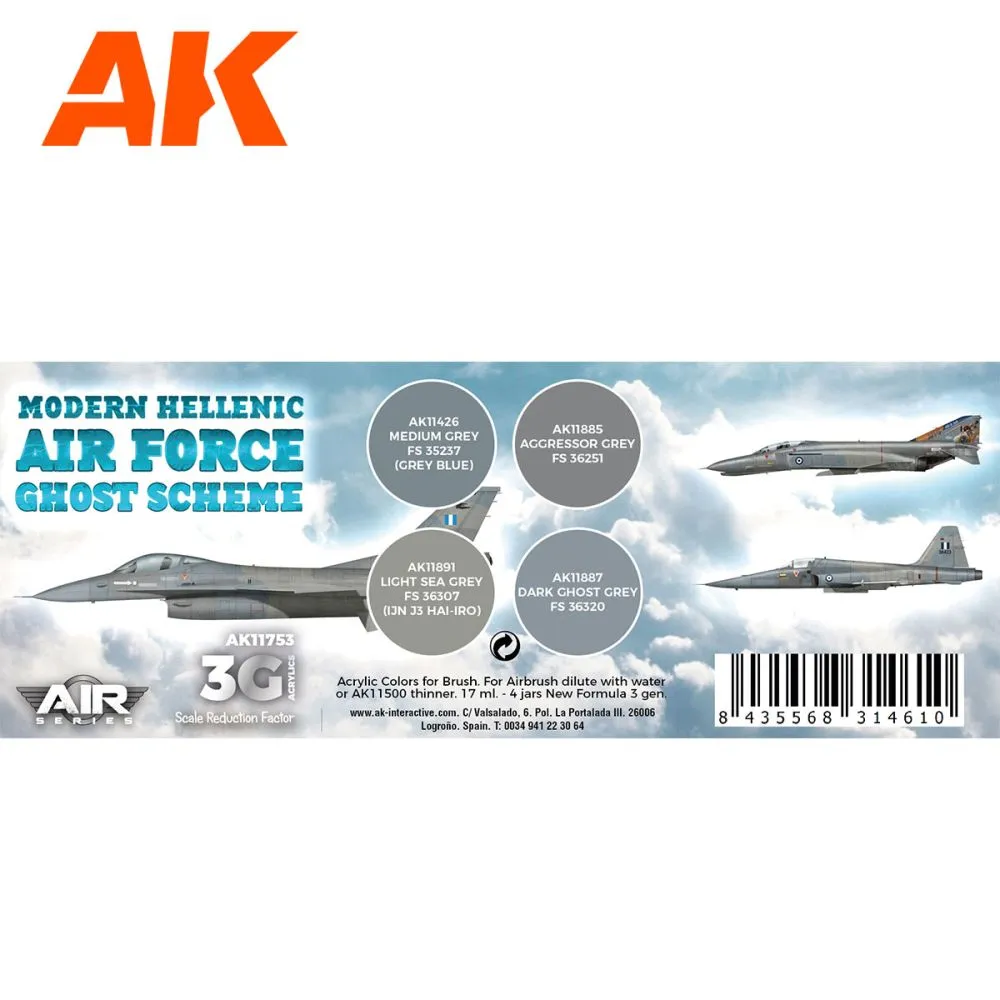 Hellenic Modern Air Force Ghost Scheme Colors (3G)