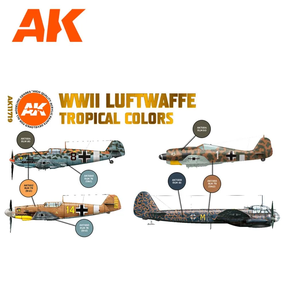 Luftwaffe WWII tropical Colors (3G)