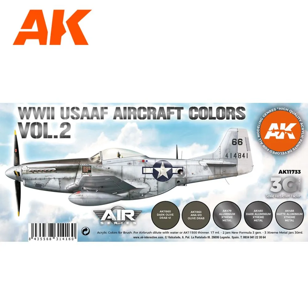 USAAF WWII Aircraft Colors Vol.2 (3G)