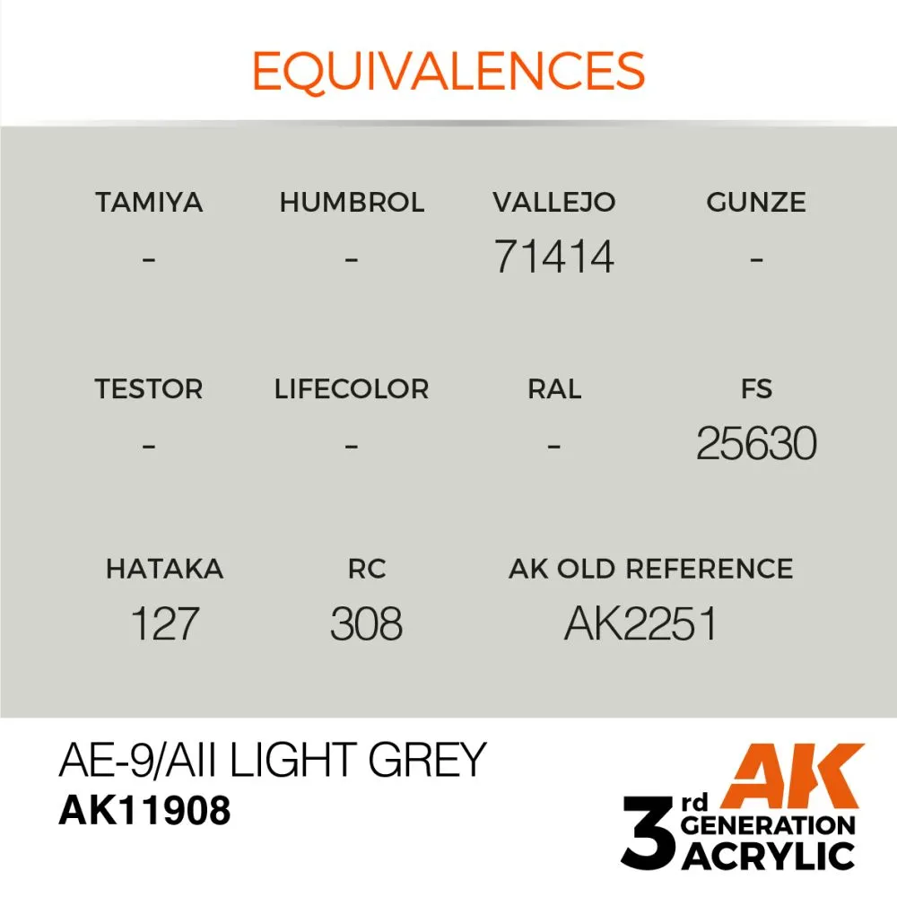 AE-9/AII Light Grey 17ml (3G)