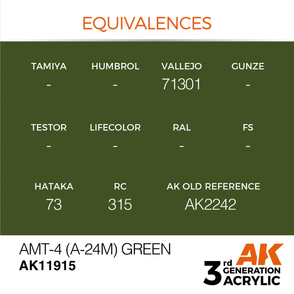 AMT-4 (A-24m) Green 17ml (3G)