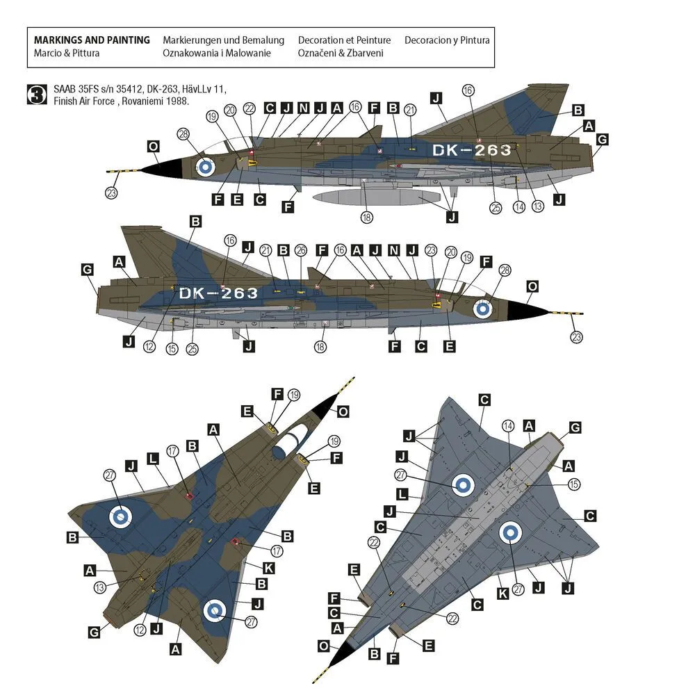 SAAB J 35ÖE/FS Draken 1:72