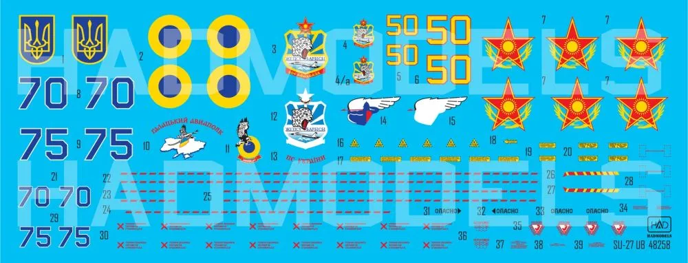 Su-27UB Ukrainian and Kazakh 1:48