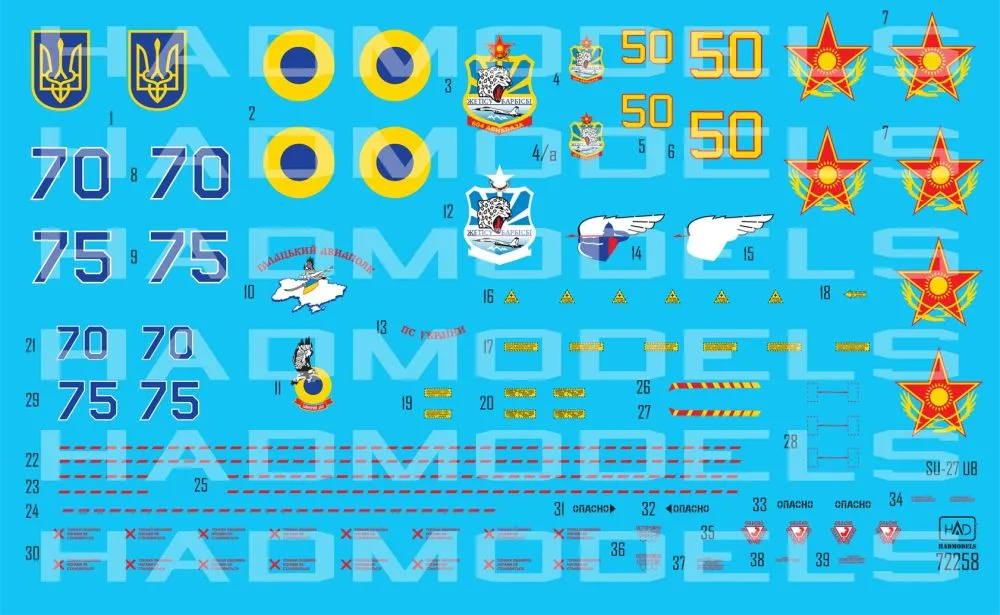 Su-27UB Ukrainian and Kazakh 1:72