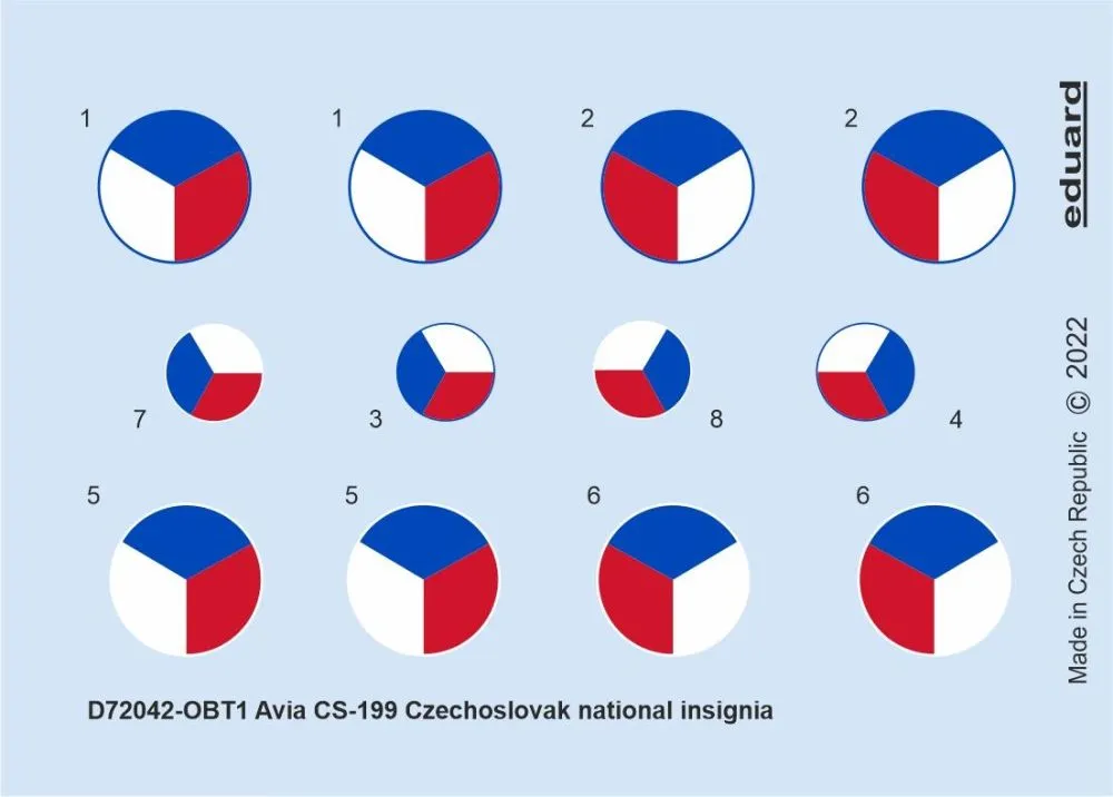 CS-199 Czechoslovak national insignia 1:72