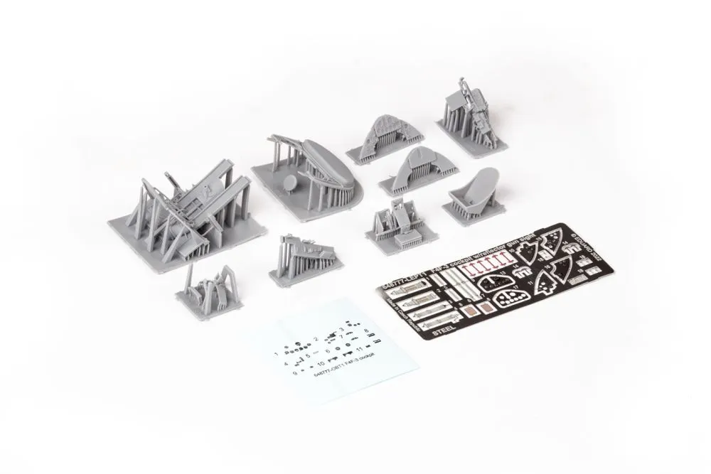 F4F-3 cockpit w/ reflector gun sight PRINT 1:48