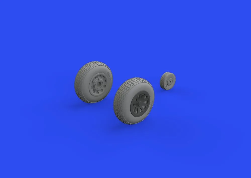 P-51D wheels block tread 2 1:48