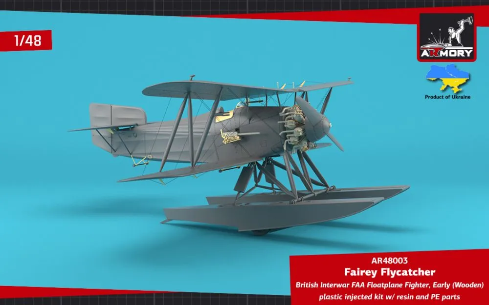 Fairey "Flycatcher" floatplane on wooden floats 1:48
