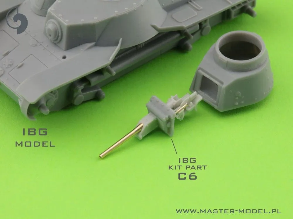 Type 95 Ha-Go - 37mm Type 94 gun barrels w/mount 1:72