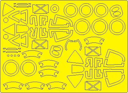 P-38J Lightning EXPERT mask for Tamiya 1:48