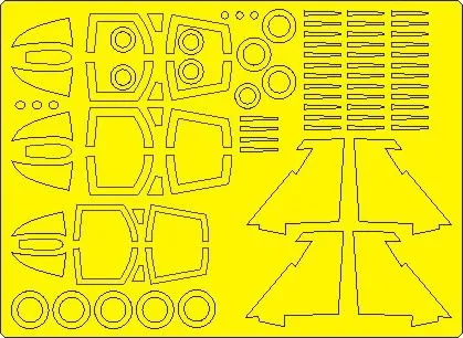 F-4EJ Phantom II ADVANCED mask for Fine Molds 1:72