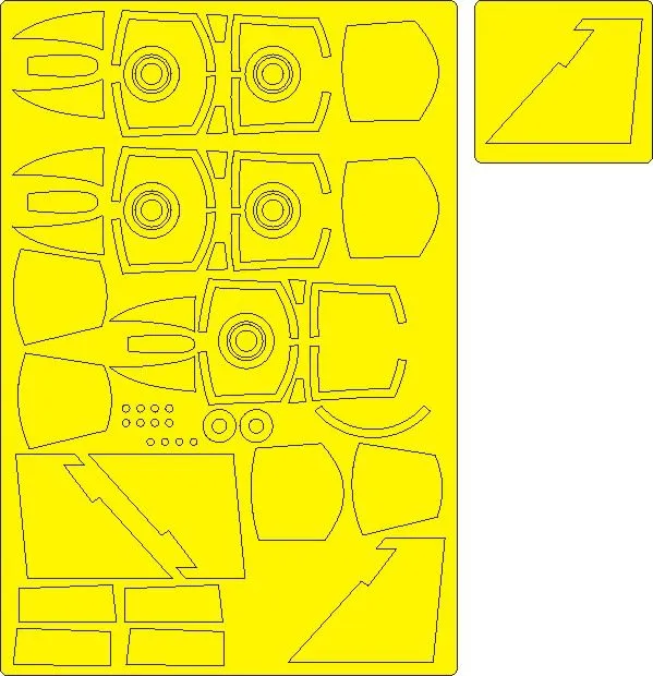 F-4B Phantom II ADVANCED mask for Tamiya 1:48