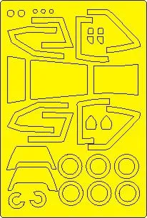 AH-64 A, D, E Apache mask for Hasegawa 1:48