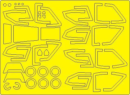 AH-64 A, D, E Apache ADVANCED mask for Hasegawa 1:48