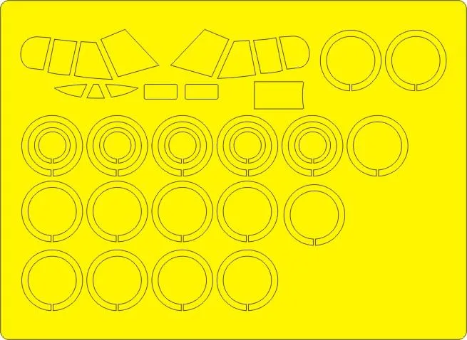 B-52G/H Stratofortress mask for Italeri 1:72