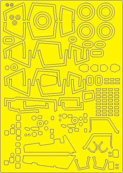 Su-27 Flanker B ADVANCED mask for G.W.H. 1:48