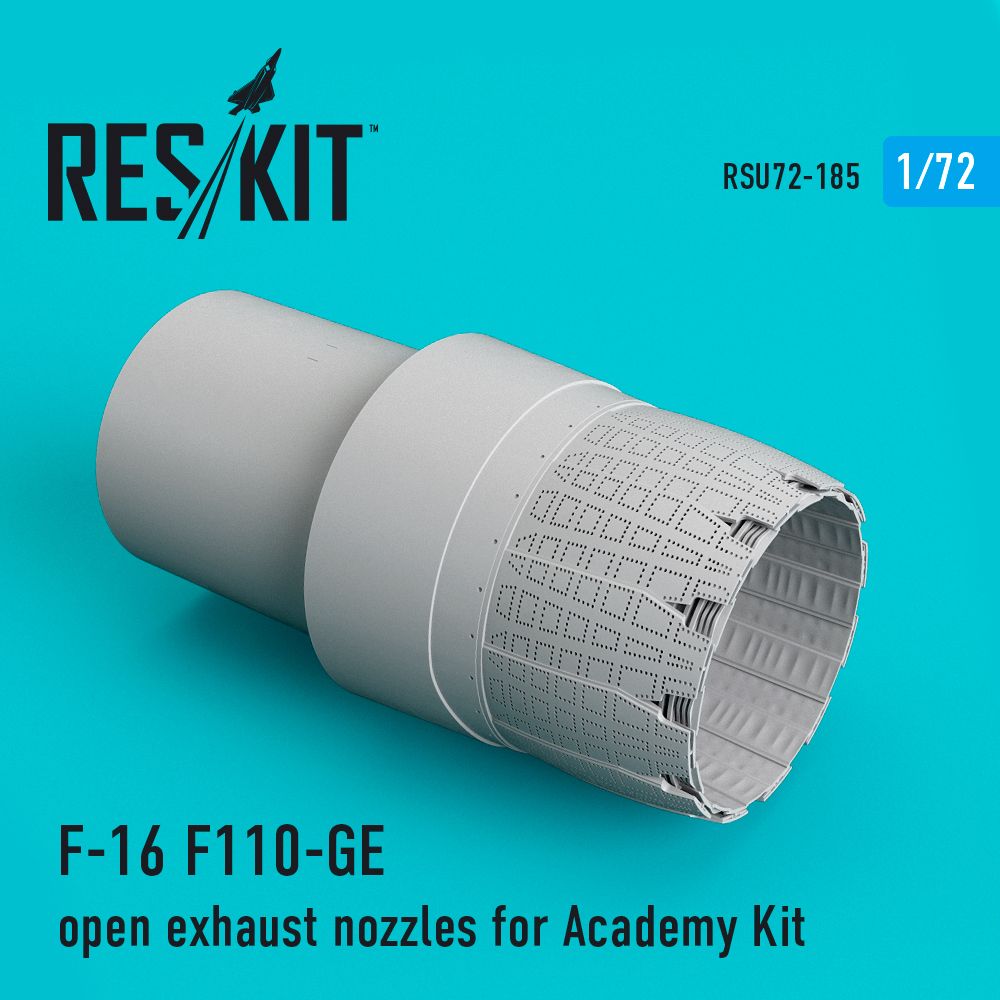 F-16 F110-GE open exhaust nozzles for Academy 1:72