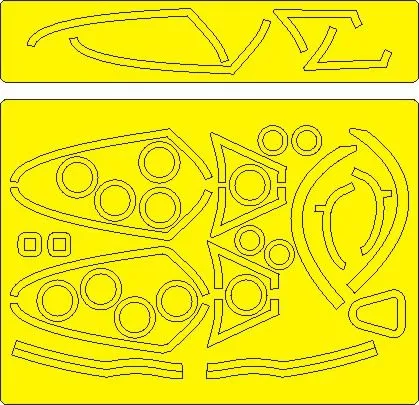 F-16A/C Fighting Falcon ADVANCED mask for Hasegawa 1:48