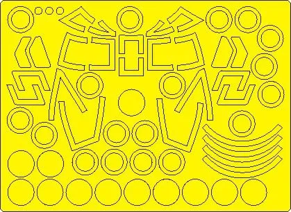 CH-47A Chinook mask for Hobby Boss 1:48