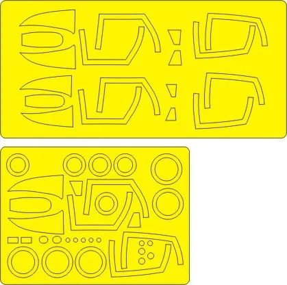 F-4G Phantom II ADVANCED mask for Zoukei Mura 1:48