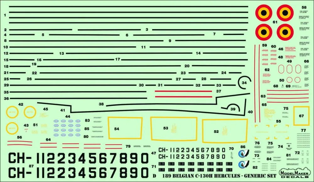 C-130H Hercules - Belgian Generic set 1:72