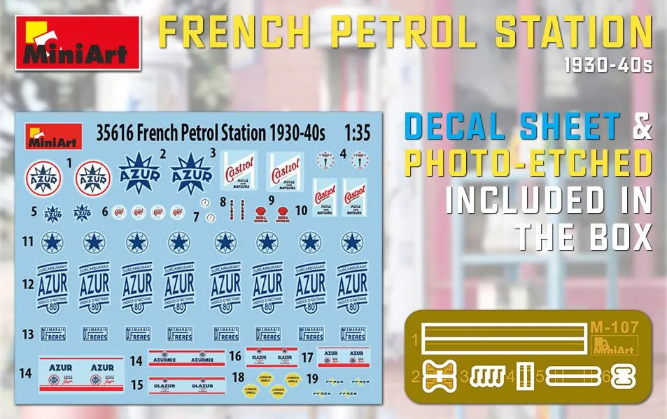 French Petrol Station 1:35