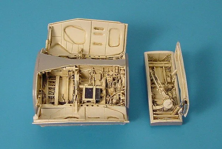 F-16 Fighting Falcon wheel bays for Hasegawa 1:48