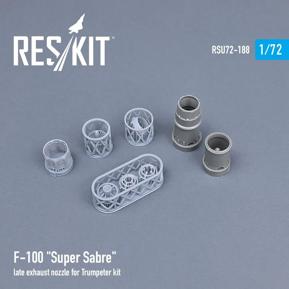 F-100 late exhaust nozzle for Trumpeter 1:72