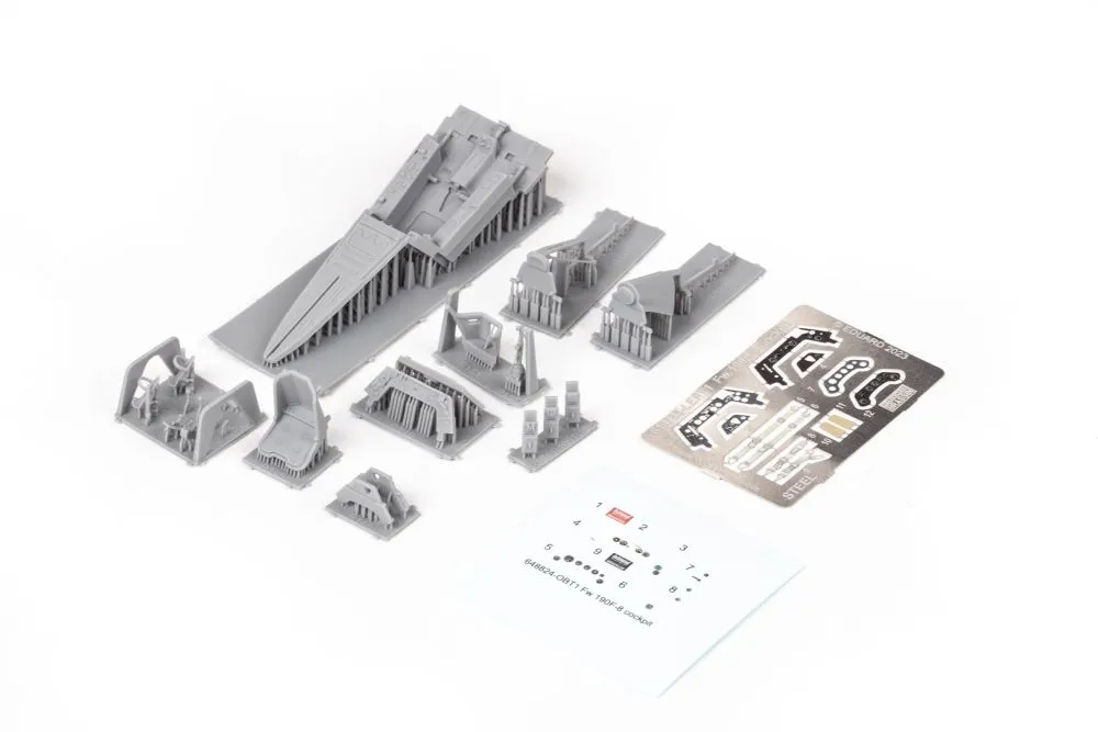 Fw 190F-8 cockpit PRINT 1:48