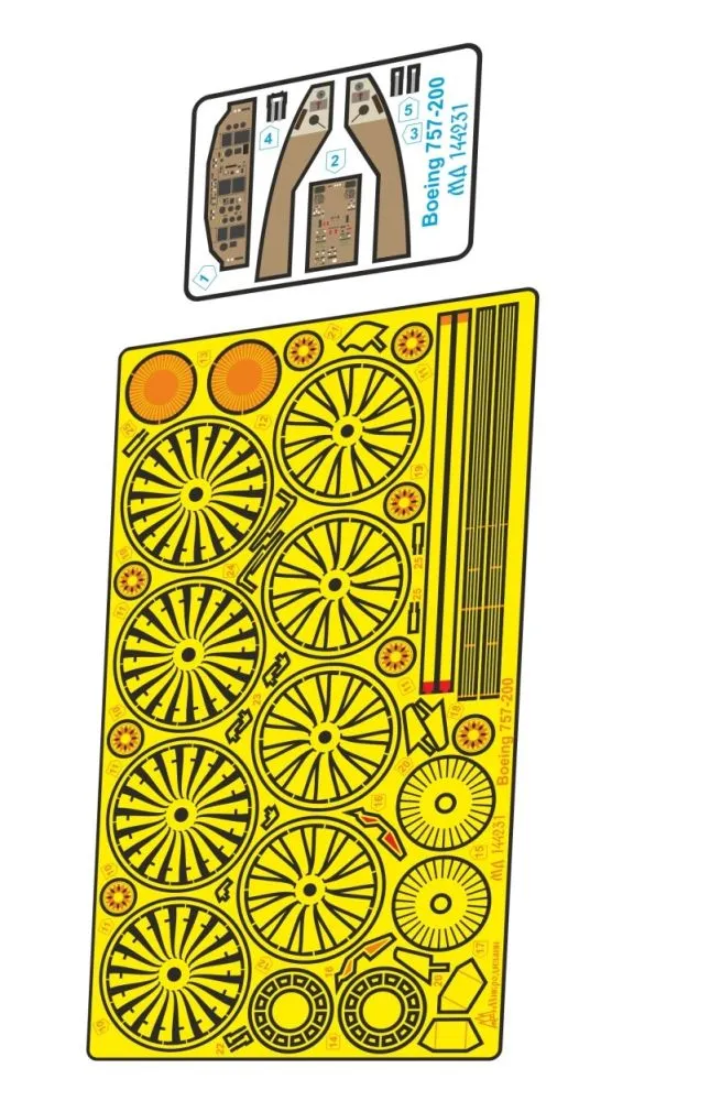 Boeing 757 P.E. set for Zvezda 1:144