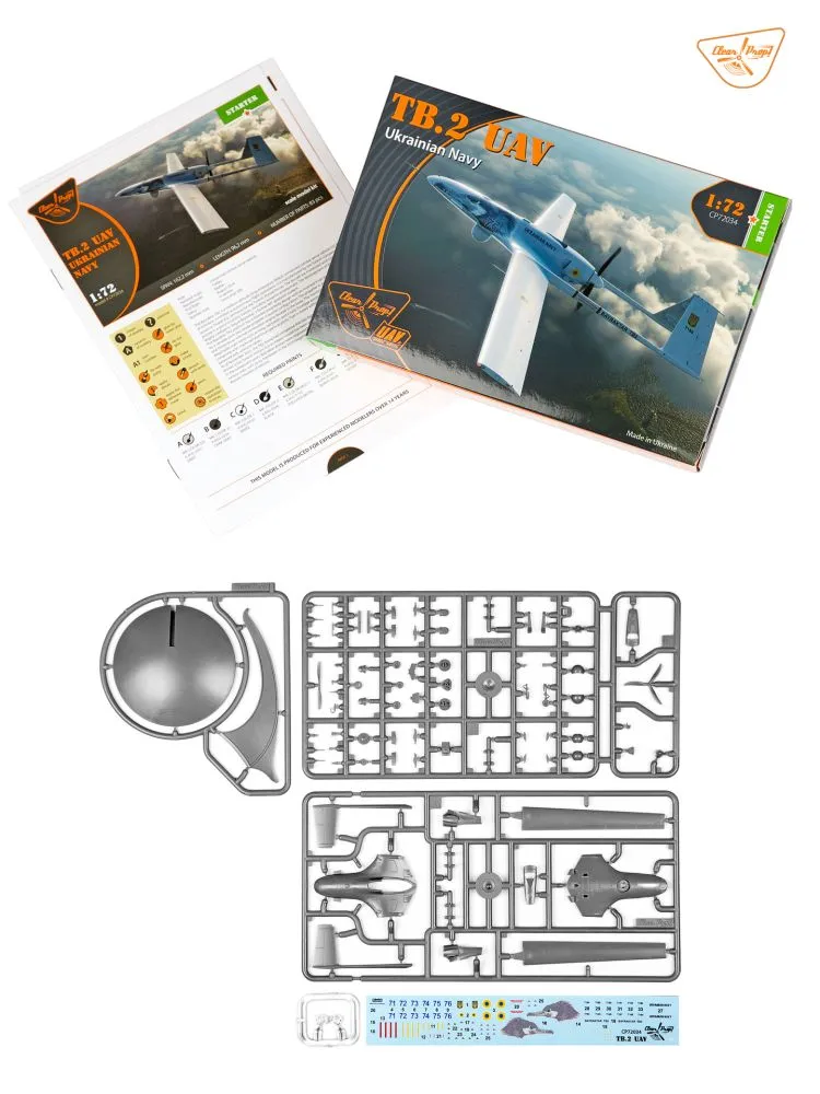 Bayraktar TB.2 UAV - Ukrainian Navy 1:72