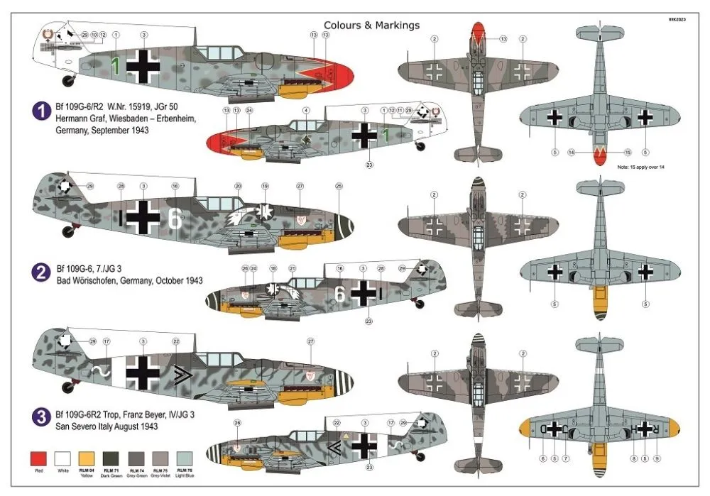 Bf 109G-6 with WGr.21 1:72