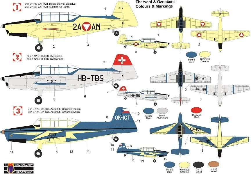 Zlin Z-126 Over Europe 1:72