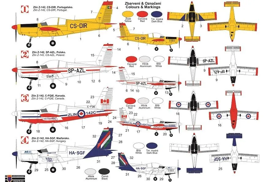 Zlin Z-142 Export 1:72